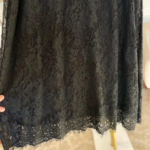 Altar'd State Black Lace Mini Dress Crochet Cocktail Quiet Luxury Coquette Boho - Image 5