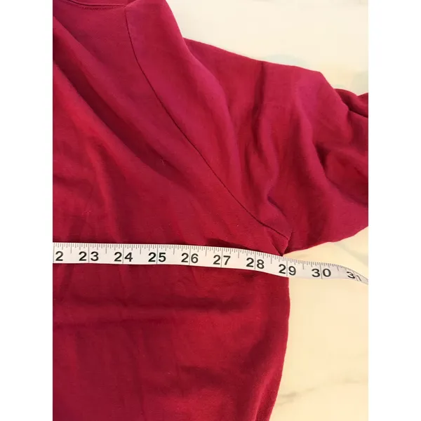 Athleta Pranayama Wrap Cardigan Dark Red XL 882498-12 Open Front Shawl‎ Collar - Image 9