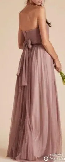 Birdy Grey Christina Convertible Tulle Bridesmaid Dress Purple Sandy Mauve Small - Image 2