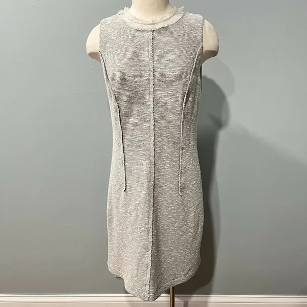 Grey Boucle Tweed Dress Size 10 - Image 2