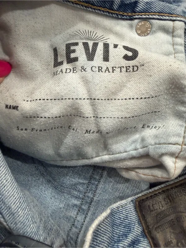 Levi's Made & Crafted "The Column" High Rise Jeans 26x30 Organic Cotton - Image 4