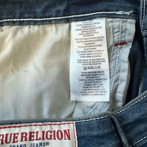 True Religion Women’s Dark Blue Flare Jeans - Image 10