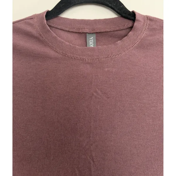 Vuori Pose Fitted Tee Cropped Short Sleeve Mauve Women's Size XS - Image 3