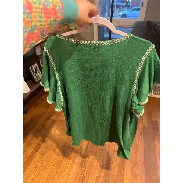 Max studio green‎ shirt woman’s 2XL - Image 4