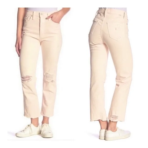 Mother Women's The Tomcat Chew Jeans Peach Wash Button Fly Size 25 - Image 2