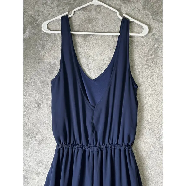 Show Me Your Mumu Kendall Maxi Dress Navy Blue Wedding Bridesmaid Large New - Image 5