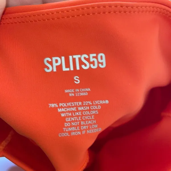 Splits59 Tread High Waist Techflex Leggings in Orange - Image 5