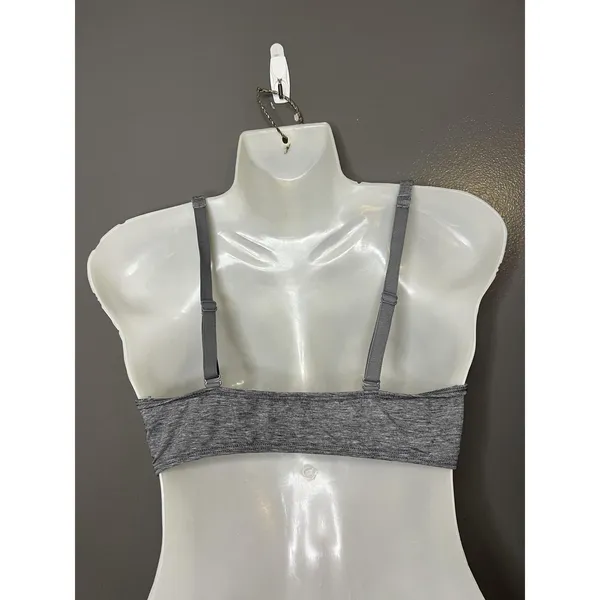 Gap GapBody Bralette Bra Womens Medium Gray Jersey Wireless Adjustable Straps - Image 4