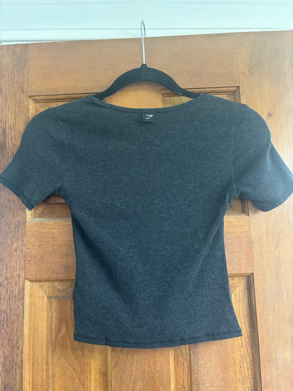 Gymshark Charcoal Tee Shirt - Image 2