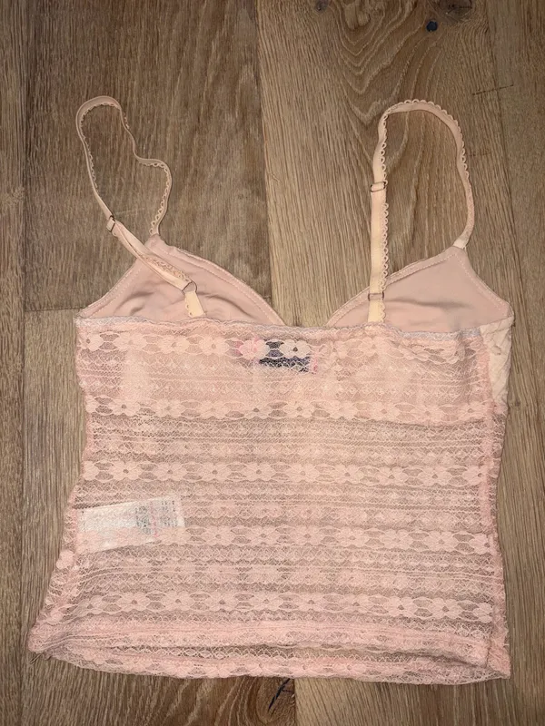 brand new edikted mesh tank top light pink xs - Image 4