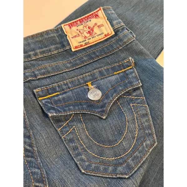 TRUE RELIGION Women's “Jodie” - Buddha Label - Blue Skinny Jeans, Size 26 - Image 5