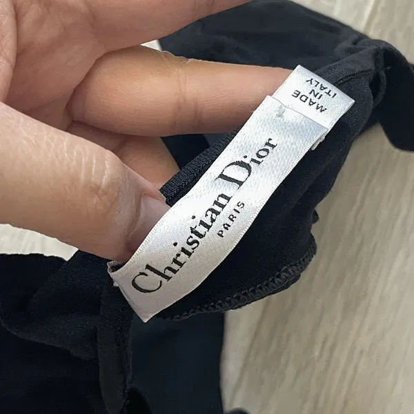 Christian Dior Bralette mesh pullover womens Black (small) minimalist designer - Image 3