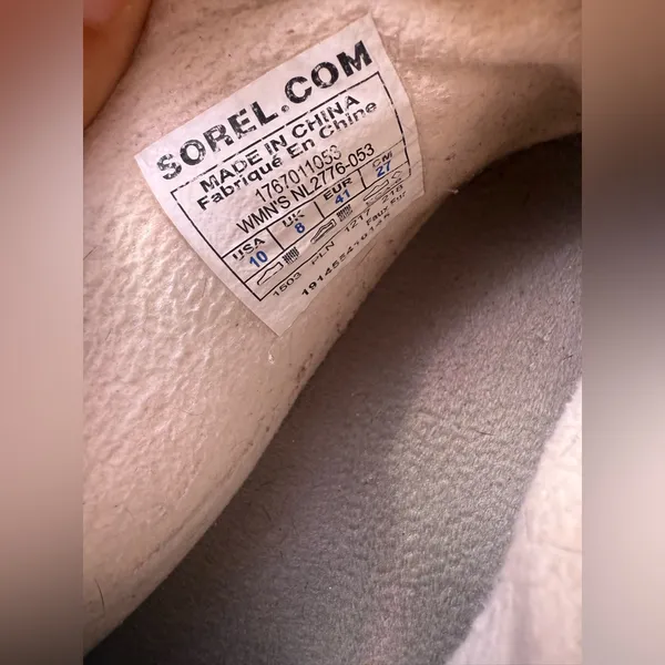 Sorel Whitney II Pink Grey Snow Water Proof Outdoor Hiking Rain Boots Size 10 - Image 12