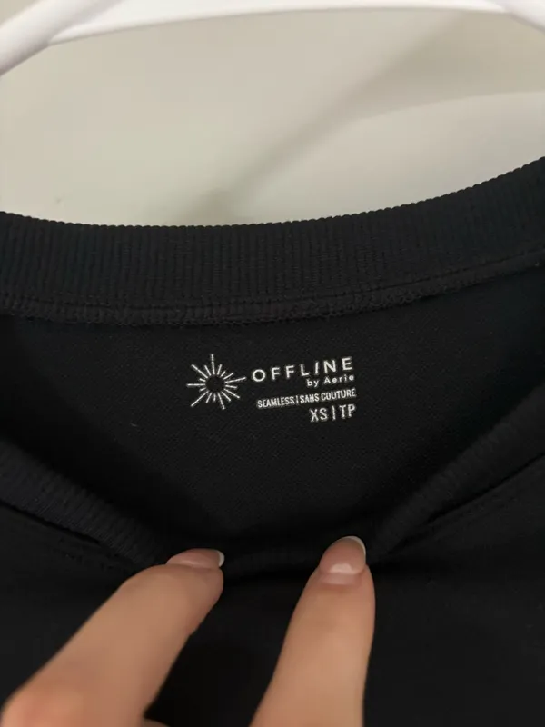 Aerie Crop Athletic Top Long Sleeve - Image 3
