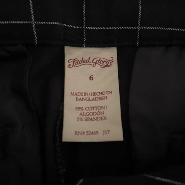 Faded Glory Black Checkered Apparel - Image 4