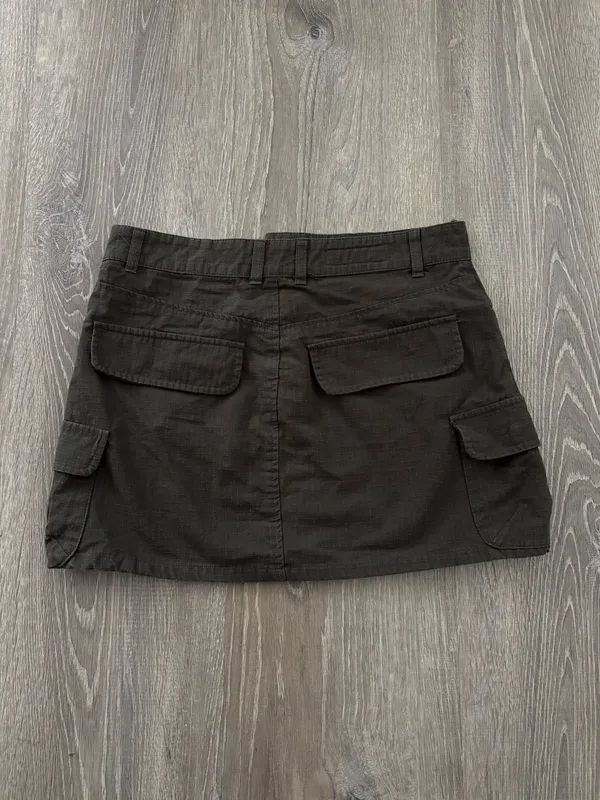 ZARA green cargo mini skirt (S) - Image 4