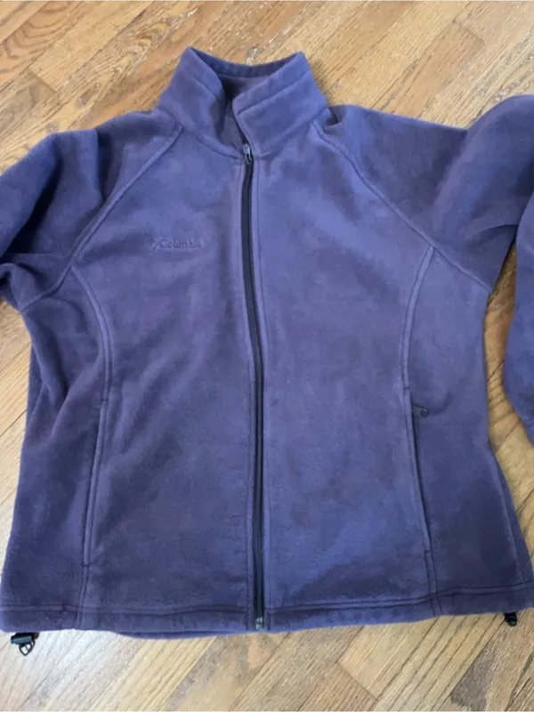 Columbia Kids Purple Full-Zip Fleece Jacket - Image 5