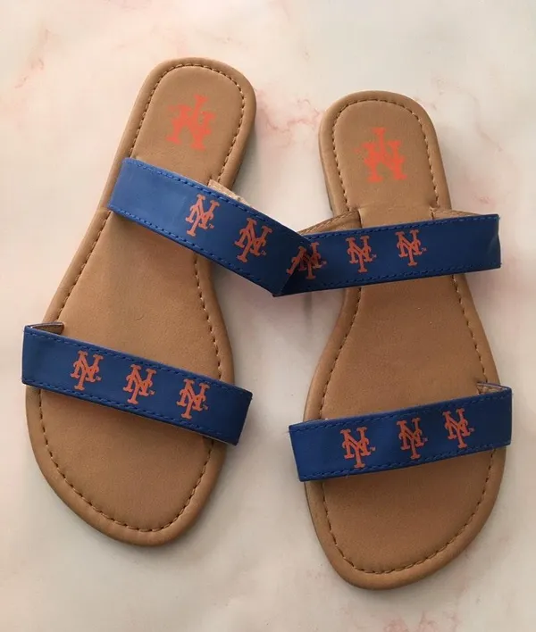 NY Mets Sandals Blue Size 7 - Image 2