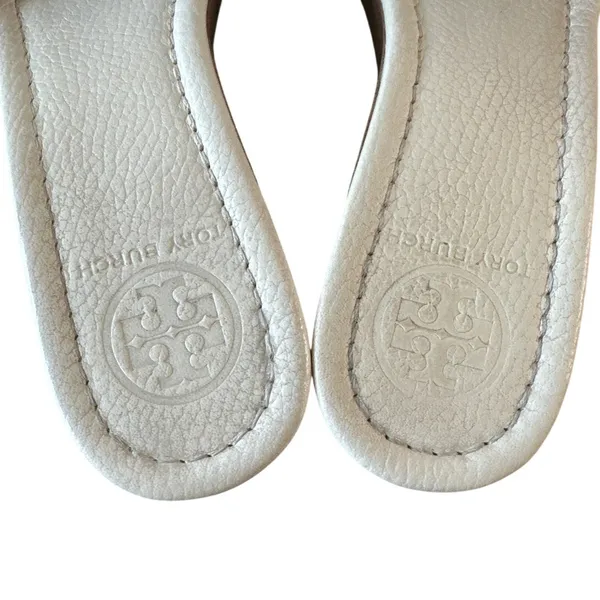 Tory Burch Elina Platform Wedge Ivory‎ Gold 9 - Image 4