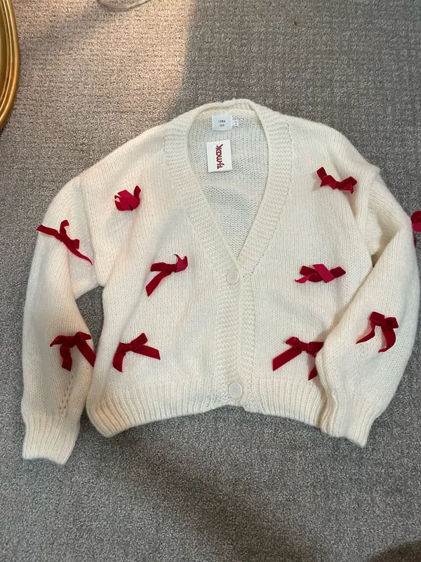 Bow sweater White Size M - Image 4