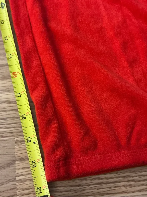 Juicy Couture Red Terry Drawstring Capri Sweatpants Size Large - Image 7