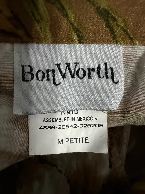 Bonworth Ladies Floral Print Lightweight Zip Up Jacket - Image 4