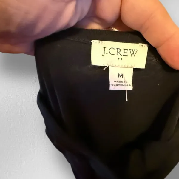 J Crew Black T-Shirt‎ Dress - Image 4