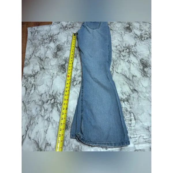 Mudd Y2K Vintage 90s Women’s Light Wash denim Blue BootCut Jeans size 3 cotton - Image 8