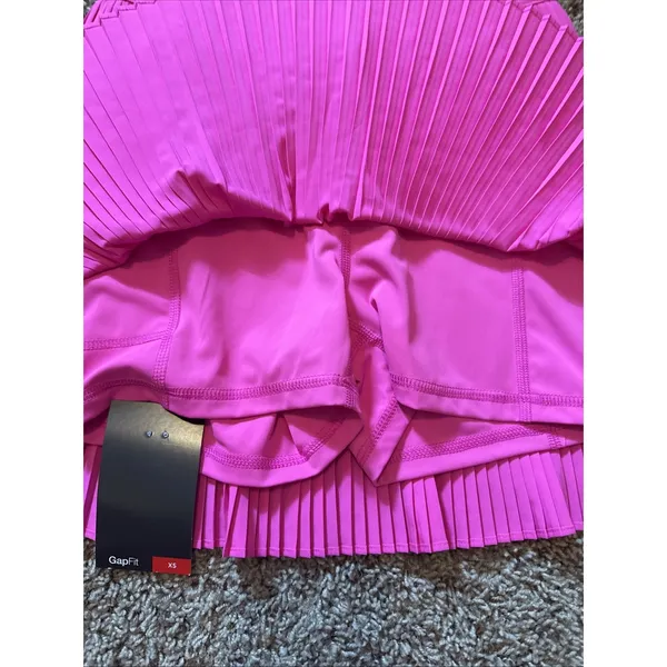 GapFit Pleated Tennis Skort Pink Size XS Athletic Golf Skirt NWT - Image 6