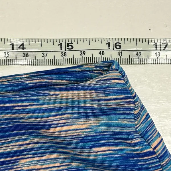 Tek Gear DryTek XL Capri Leggings Mesh Panel Blue - Image 4