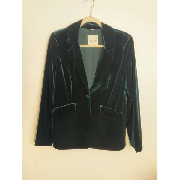 Gentle Fawn Caroline‎ velvet green blazer size medium - Image 2