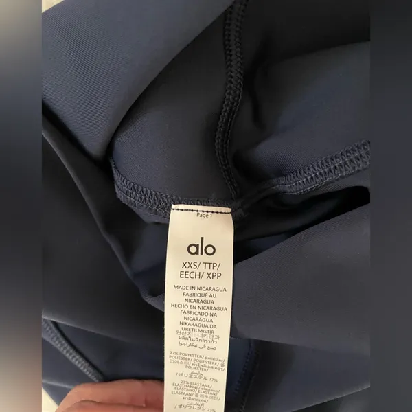 Lululemon Alo Yoga NWT 7/8 High Waist Airlift leggings Navy Size XXS - Image 10