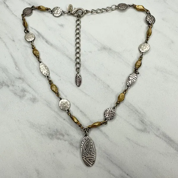 Vintage Chico's Mixed Metal Station Necklace ✨ - Image 2