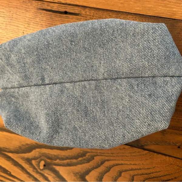 John Galt/Brandy Melville Blue Denim Cosmetic Bag - Image 8