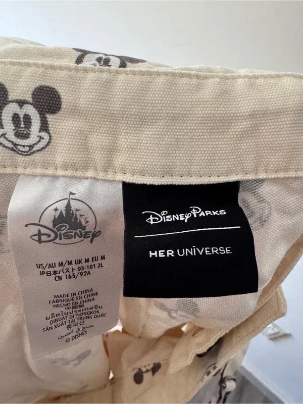 Disney Parks NWOT Her Universe Mickey Mouse Short Overalls - Image 7
