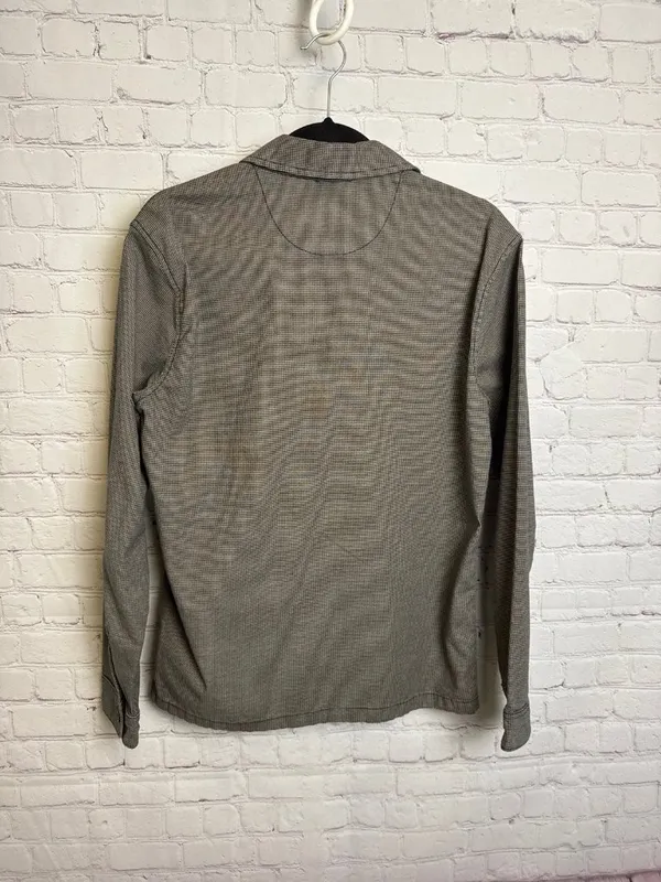 Abercrombie & Fitch full zip lightweight unisex jacket Small grey black retro - Image 6
