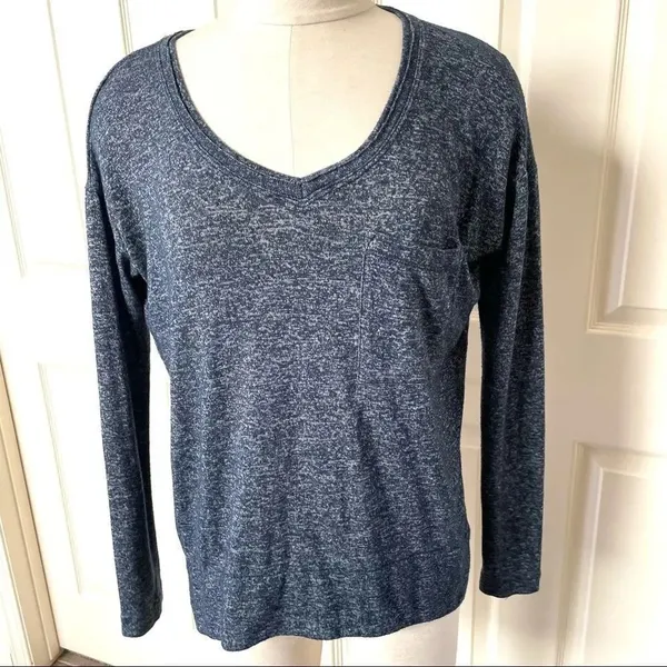 Pure and Good blue marbled long sleeved top - Image 9