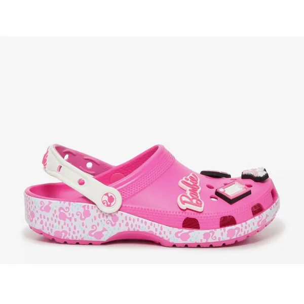 Barbie Crocs‎ Pink Platform Clogs Women's 11 Barbiecore Shoes with Jibbitz - Image 3