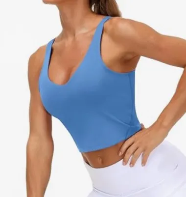 Amazon Womens' Sports Bra Longline Wirefree Padded with Medium Support - Image 6