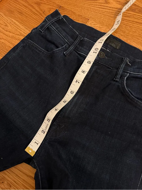 MOTHER Denim Jeans The Hustler Ankle Fray size 26 - Image 2