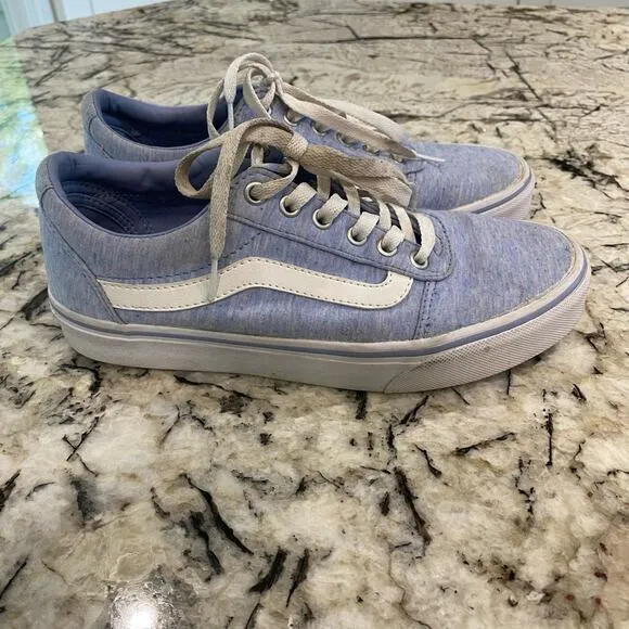 Vans Old Skool Blue Sneakers‎ Women’s size 8 - Image 2