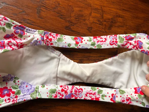 Pacsun Eco White Floral Olivia High Cut Bikini Bottom - Image 4