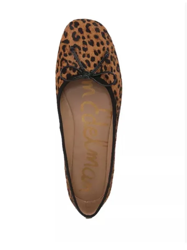 Sam Edelman Women's Alie Animal Print Calf Hair Ballet Flats - Image 3