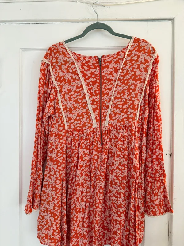 Free People Floral Ruffle Dress - Image 6