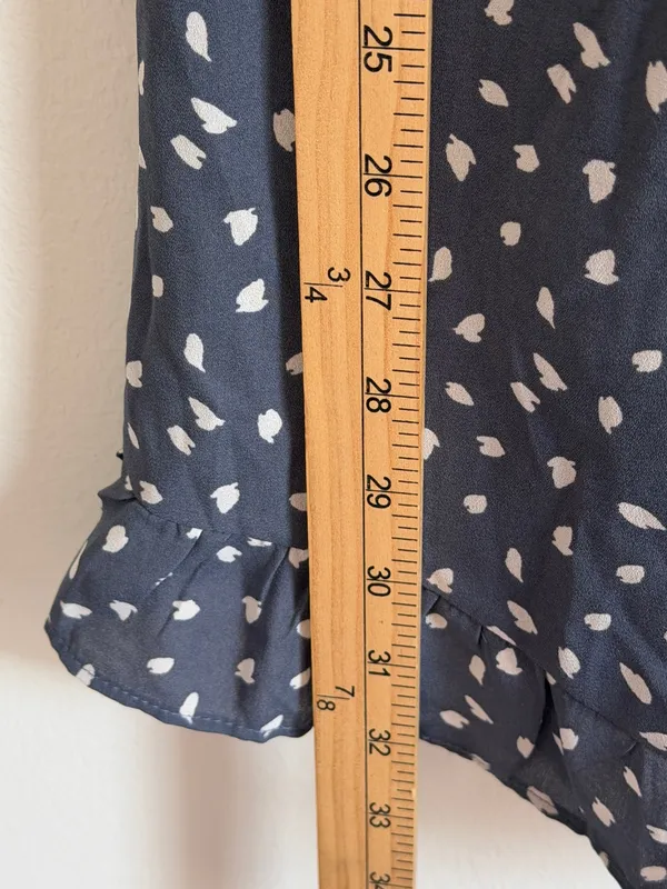 Abercrombie & Fitch Mini Polka Dot Dress Size Small Gray White - Image 7