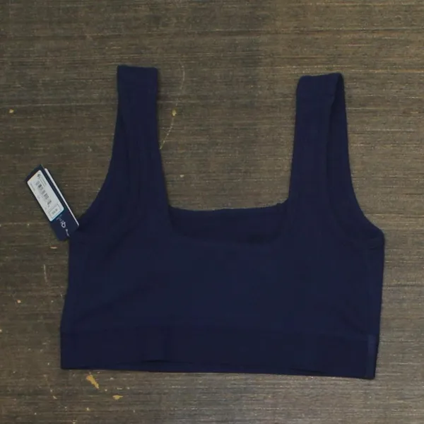 NWT Gap Body Logo Comfort Square-Neck Knit Bralette GPW01052 Elysian Blue XS - Image 2