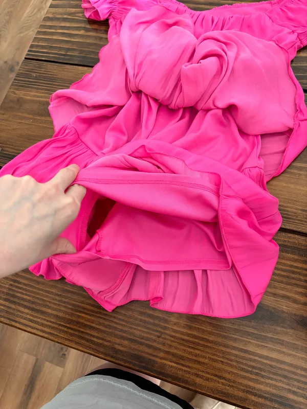 Charmed Hearts Pink romper dress | short dress | pink | small - Image 4