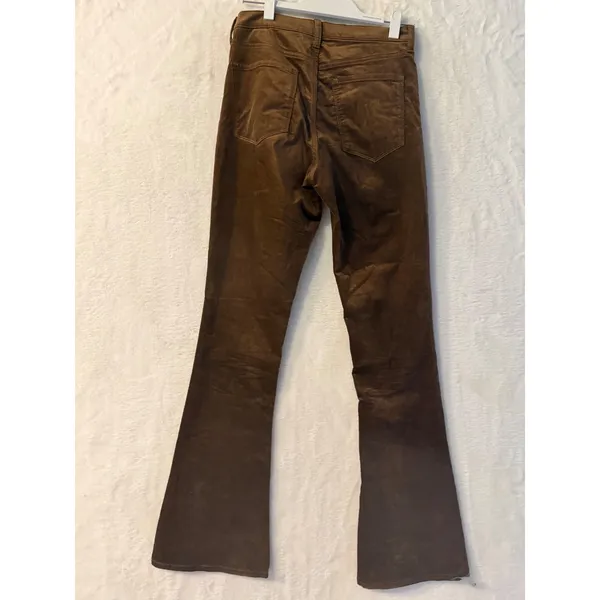 Banana Republic Brown Corduroy High Rise Flare Leg‎ Pants Womens 27 Inseam 31 - Image 6