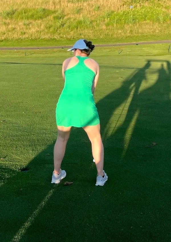 Green golf dress Size M - Image 2