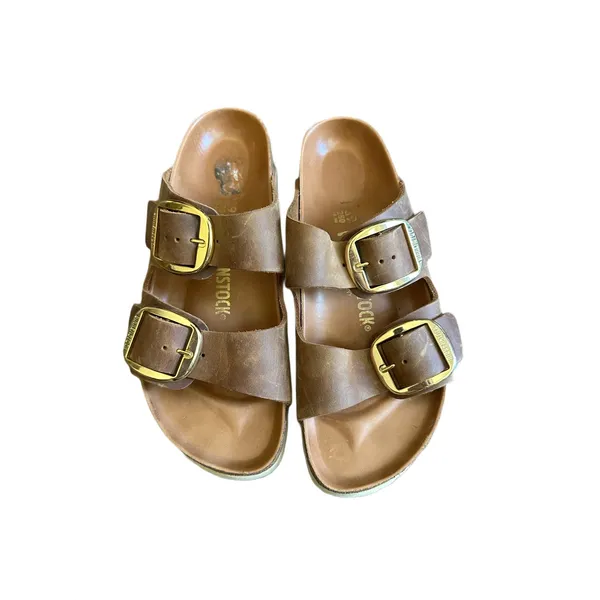 Birkenstock Arizona Big Buckle Oiled Leather Cognac 39 Medium/Narrow - Image 2